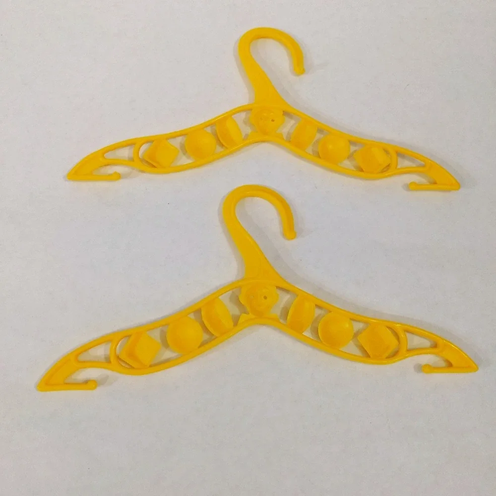 Vintage Baby World Co Inc Plastic Hangers Blue Carousel Yellow Clown Set of 3